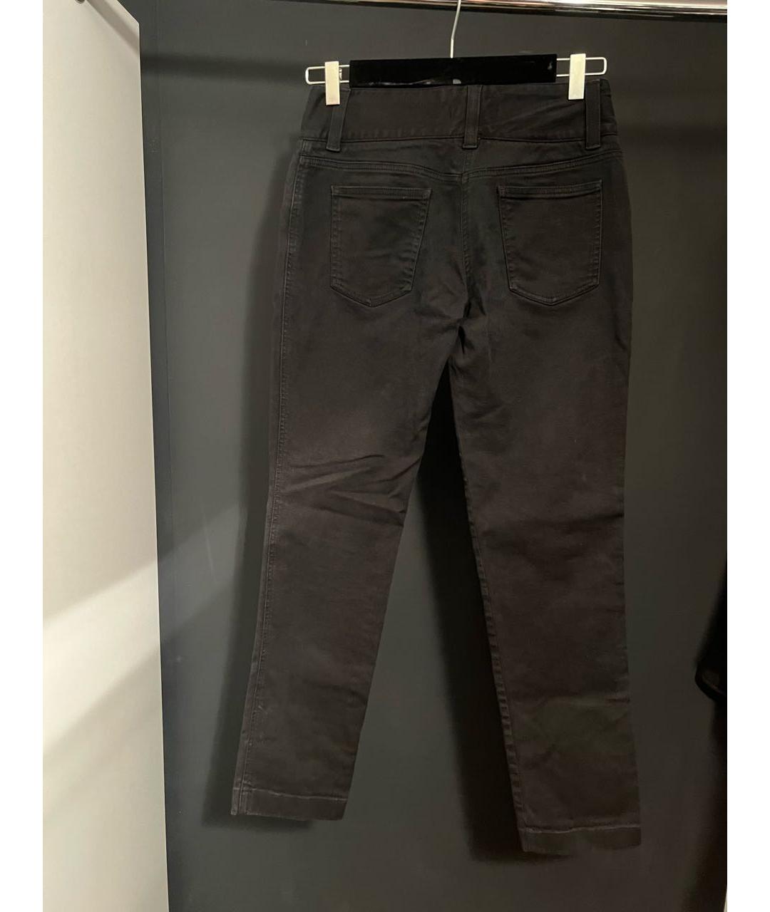 DOLCE&GABBANA Черные хлопковые прямые джинсы, фото 2