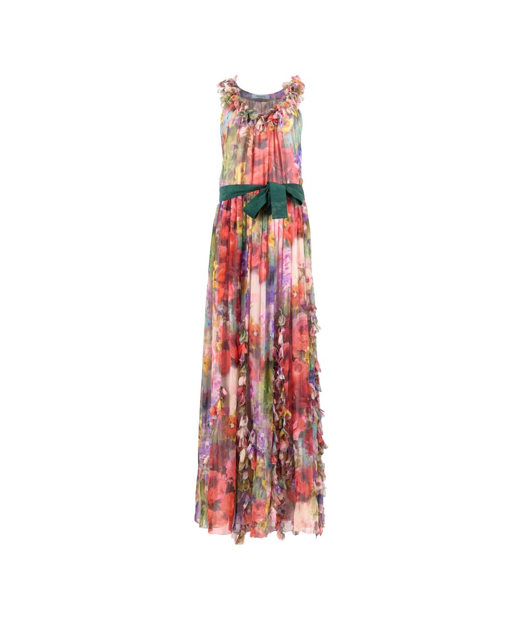 BLUMARINE Мульти шелковое повседневное платье, фото 1