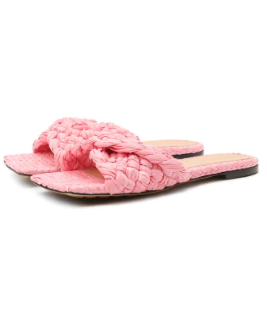 BOTTEGA VENETA Розовые шлепанцы, фото 8