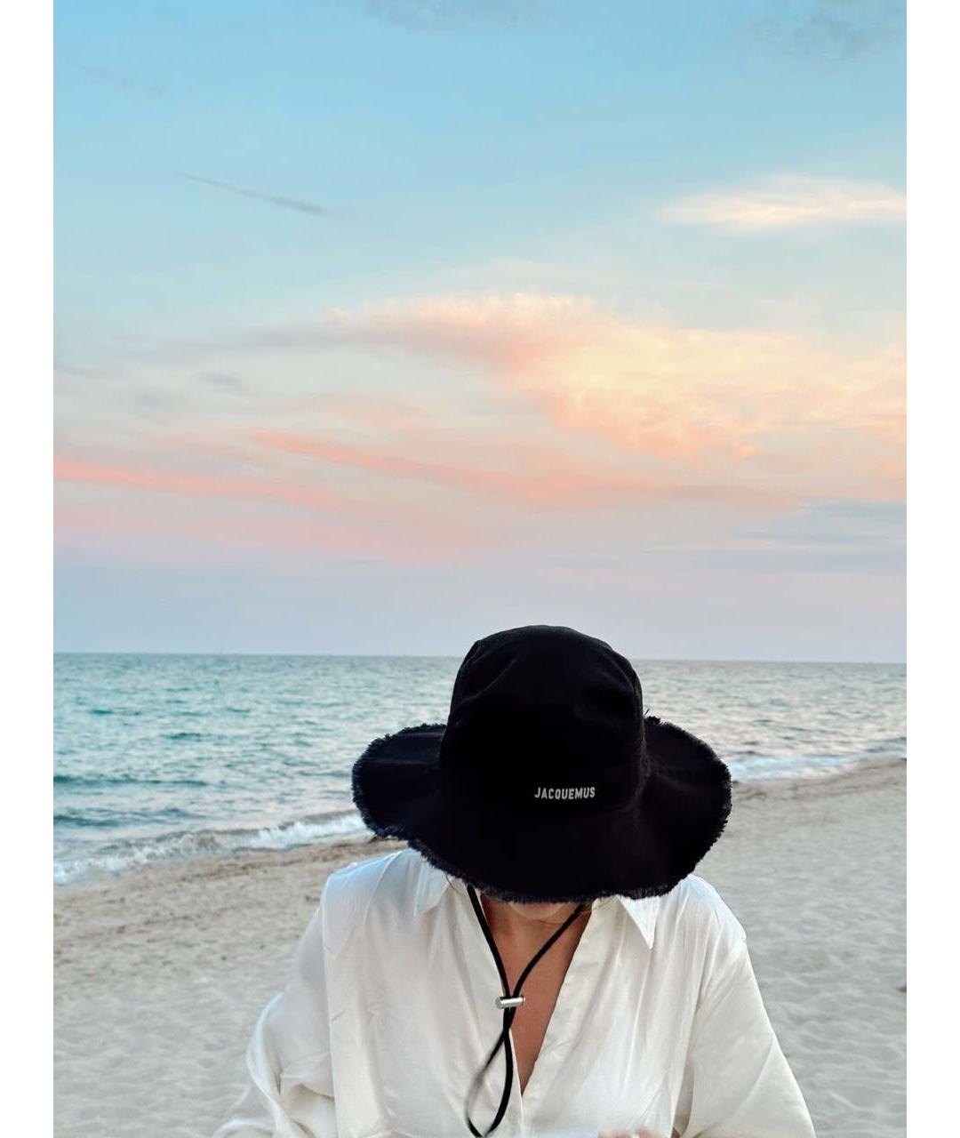JACQUEMUS Черная хлопковая панама, фото 5