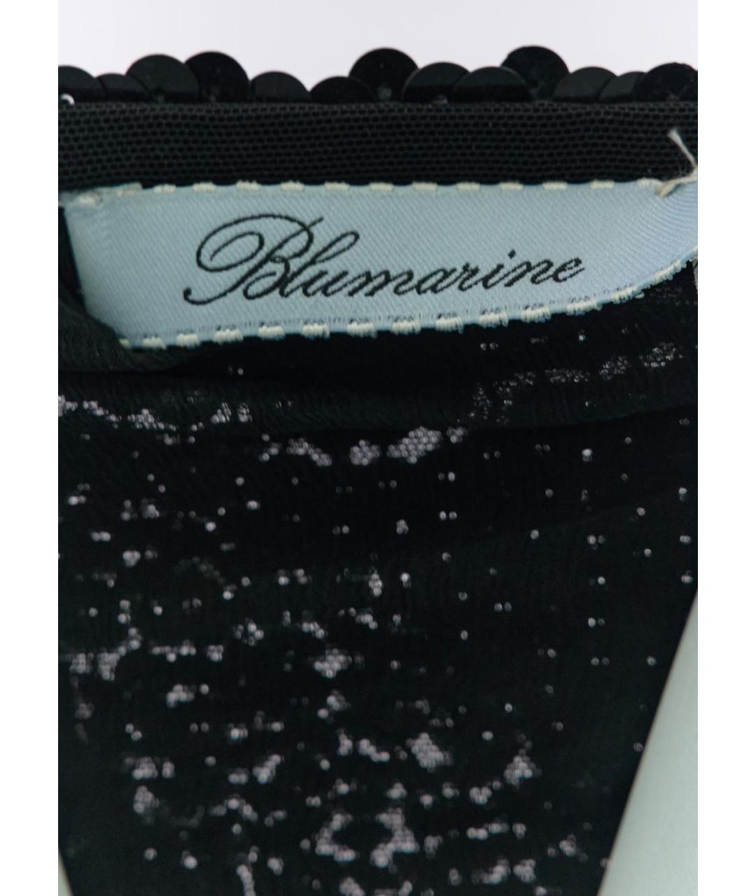 BLUMARINE Черное полиамидовое коктейльное платье, фото 4
