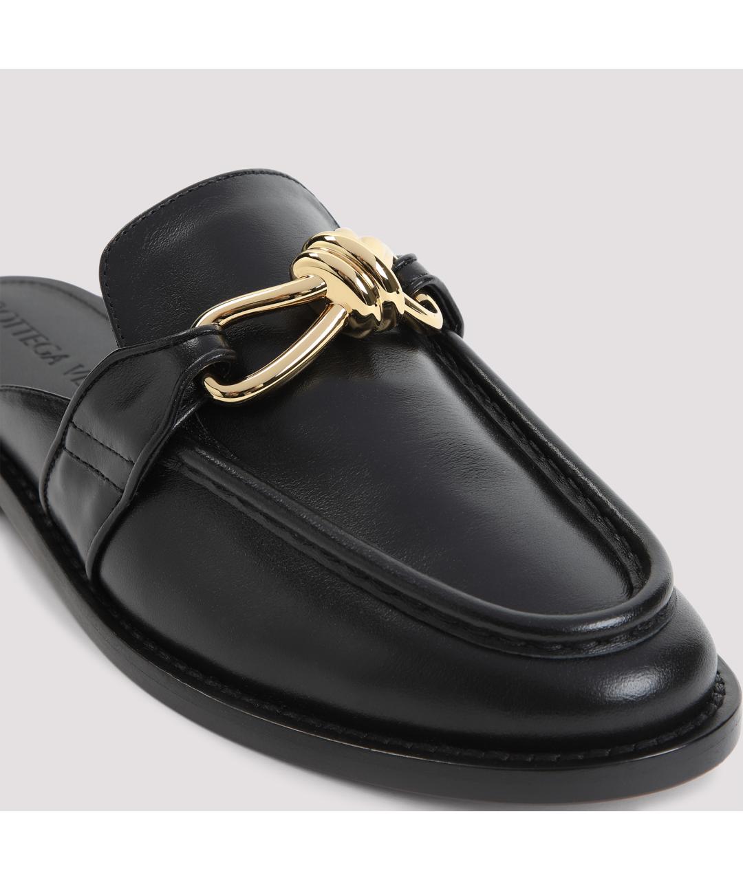 BOTTEGA VENETA Черные кожаные лоферы, фото 5