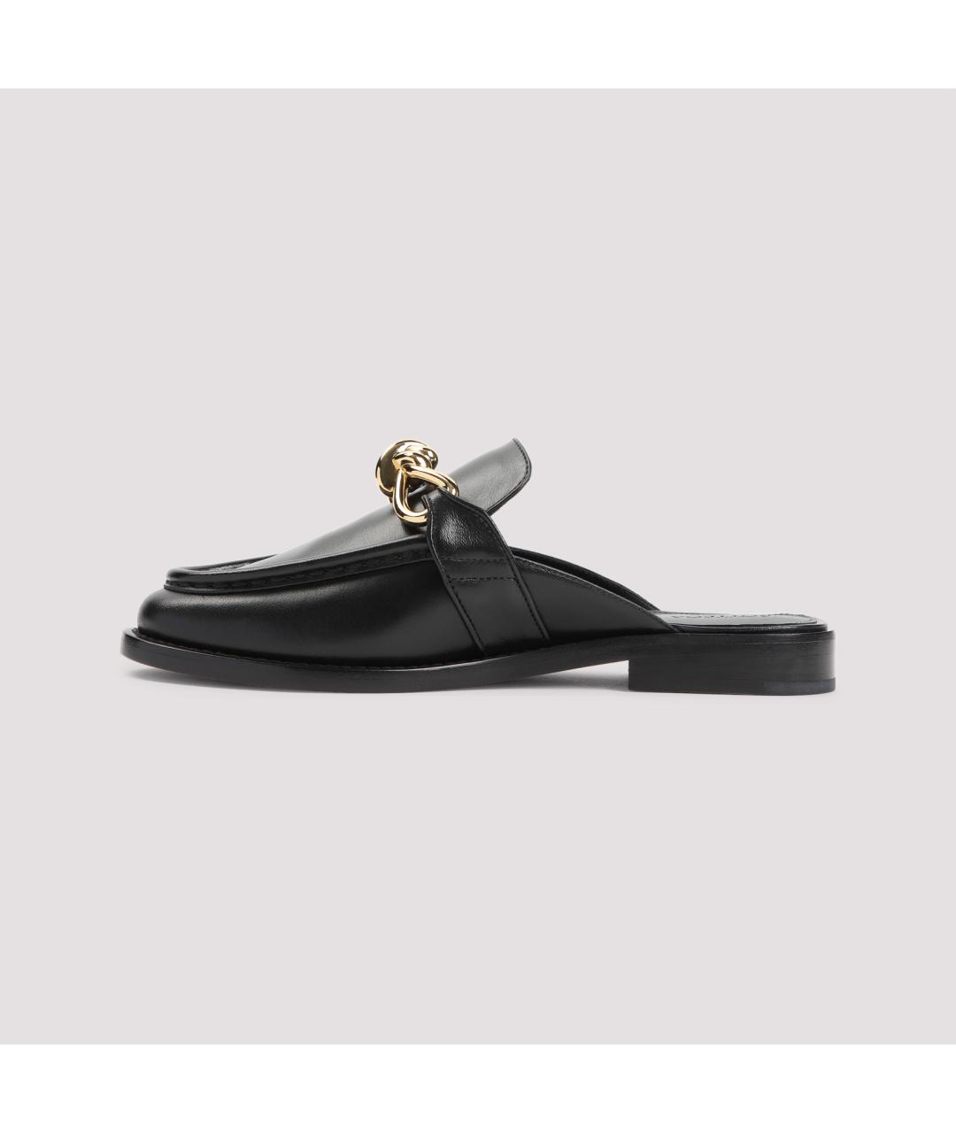 BOTTEGA VENETA Черные кожаные лоферы, фото 3