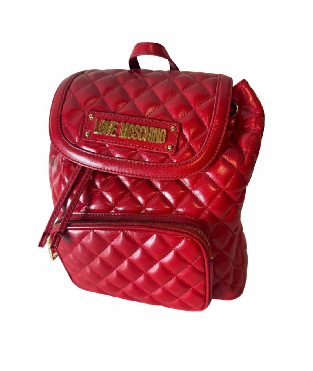 LOVE MOSCHINO Красный рюкзак, фото 1
