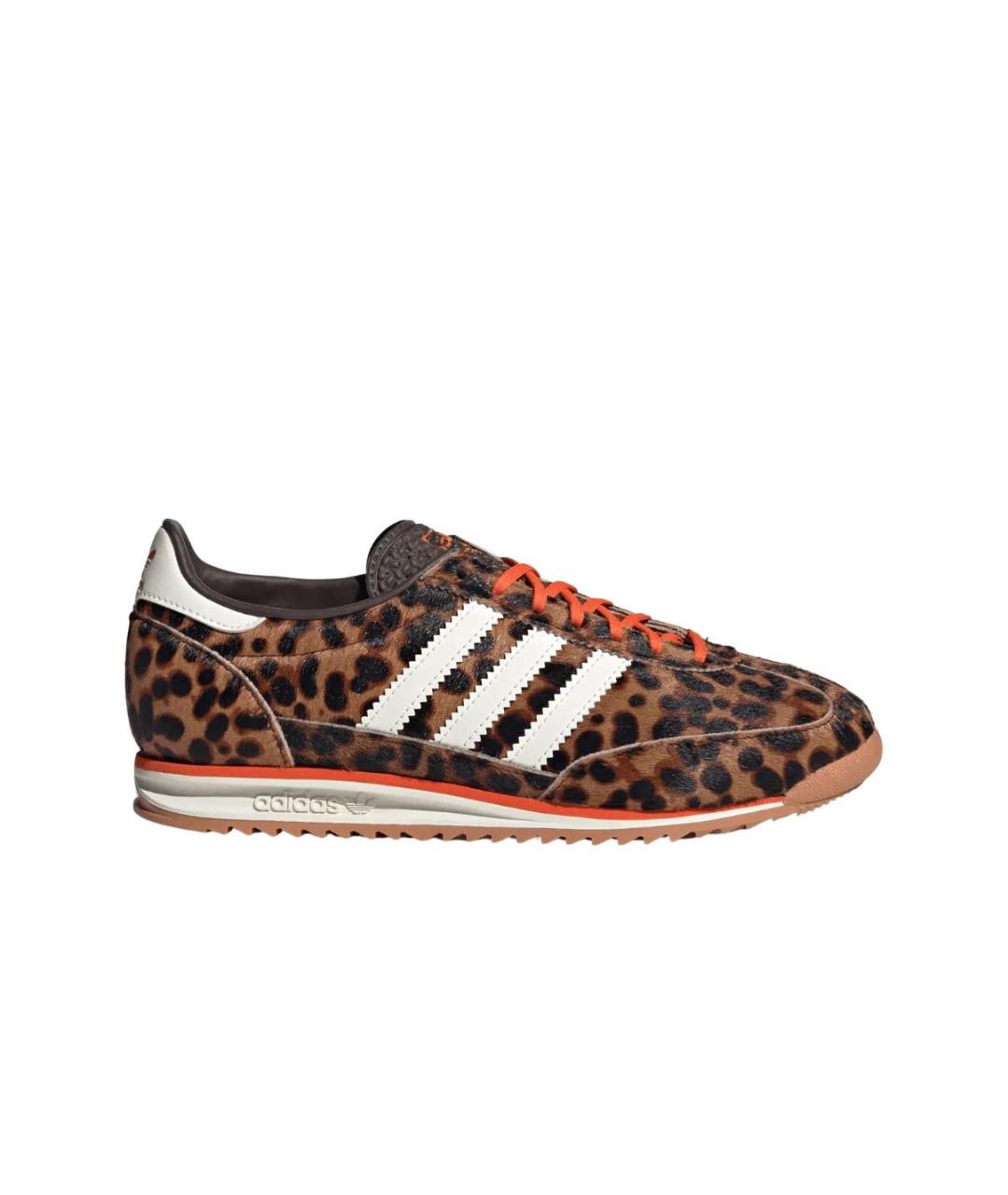 ADIDAS Коричневые кожаные кроссовки, фото 1