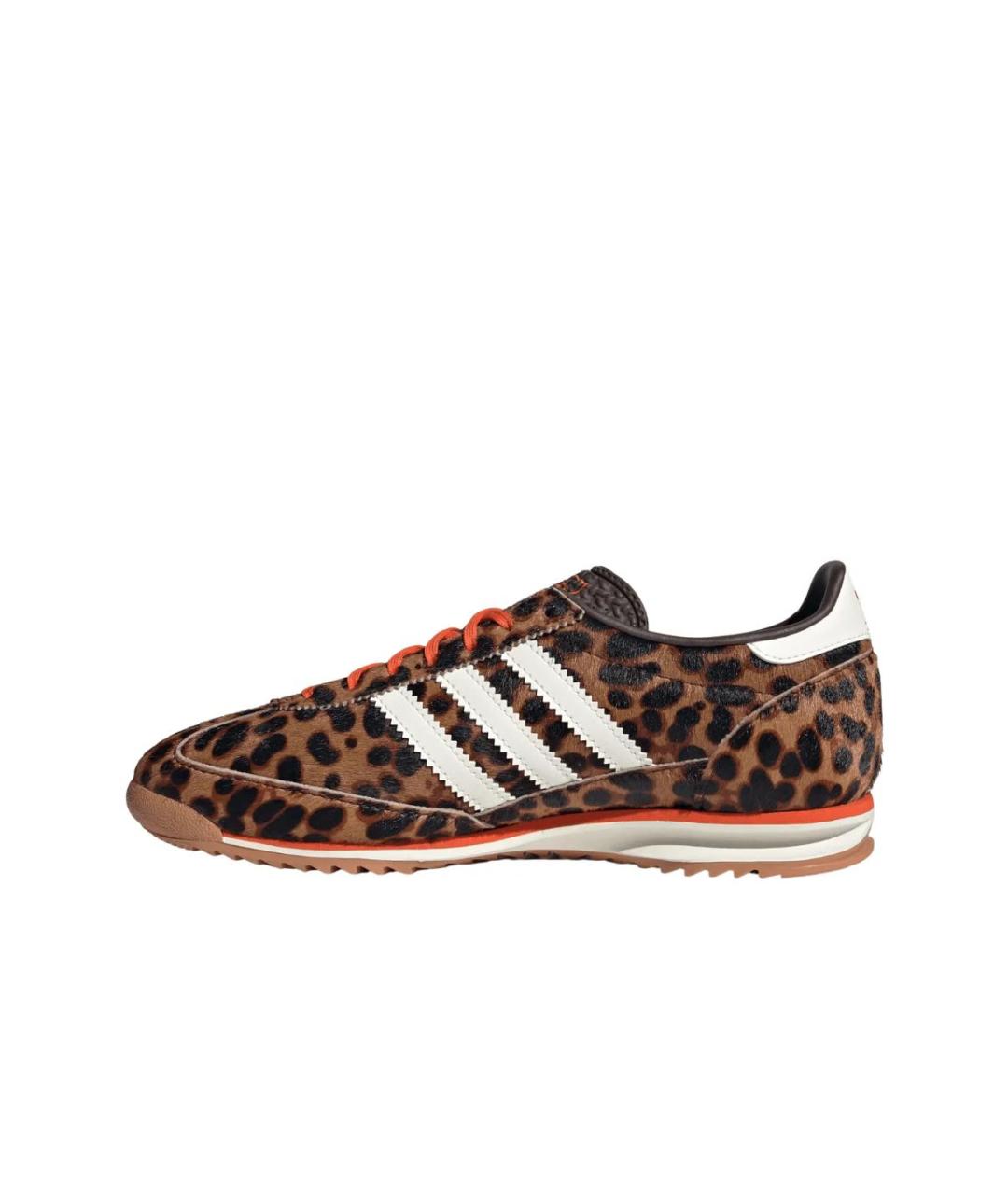 ADIDAS Коричневые кожаные кроссовки, фото 2