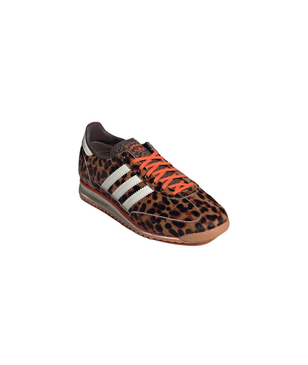 ADIDAS Коричневые кожаные кроссовки, фото 3
