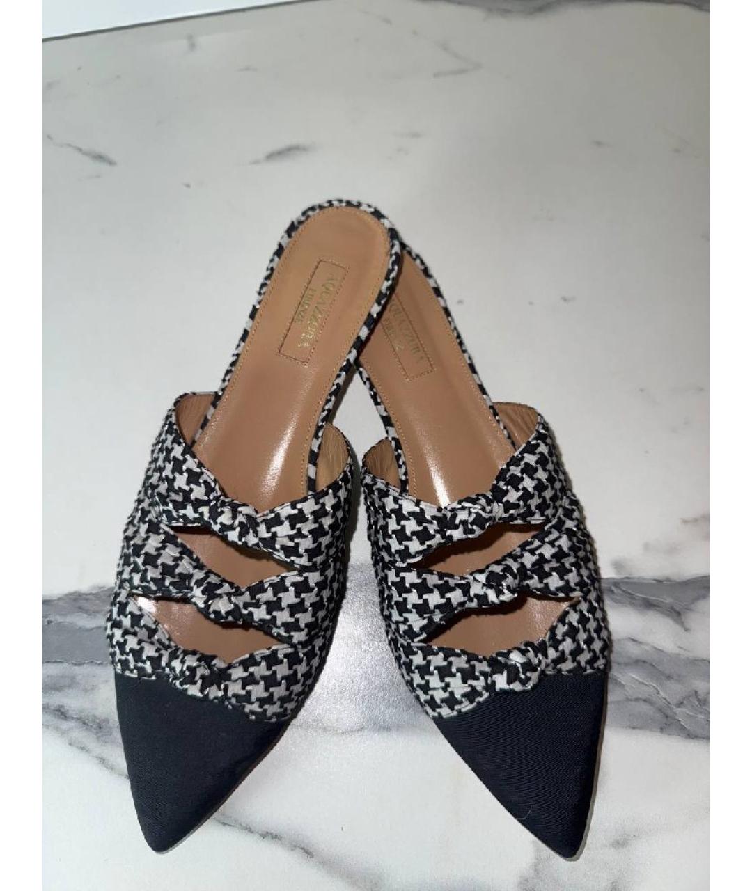 AQUAZZURA Черные мюли, фото 2
