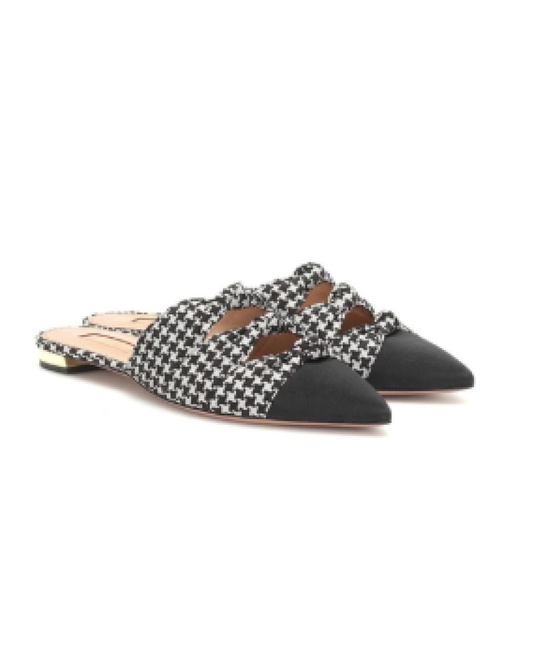 AQUAZZURA Черные мюли, фото 6