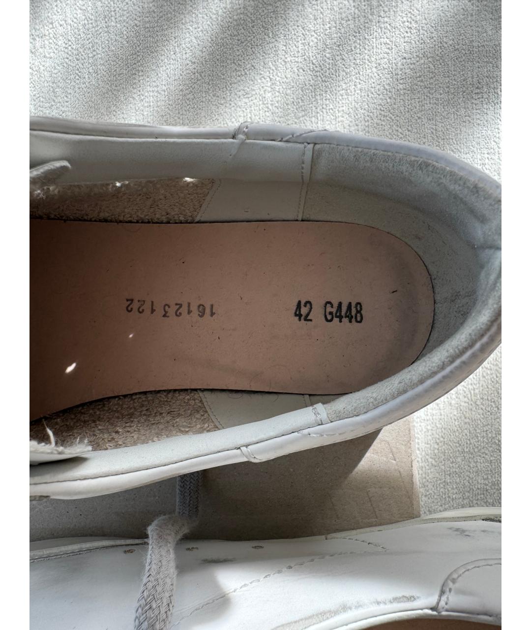 GOLDEN GOOSE DELUXE BRAND Белые кожаные низкие кроссовки / кеды, фото 4