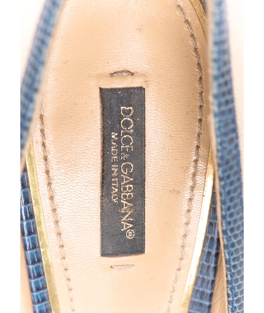DOLCE&GABBANA Мульти текстильные туфли, фото 5