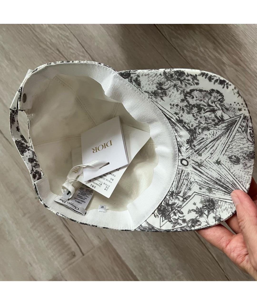 CHRISTIAN DIOR Серая хлопковая кепка, фото 2