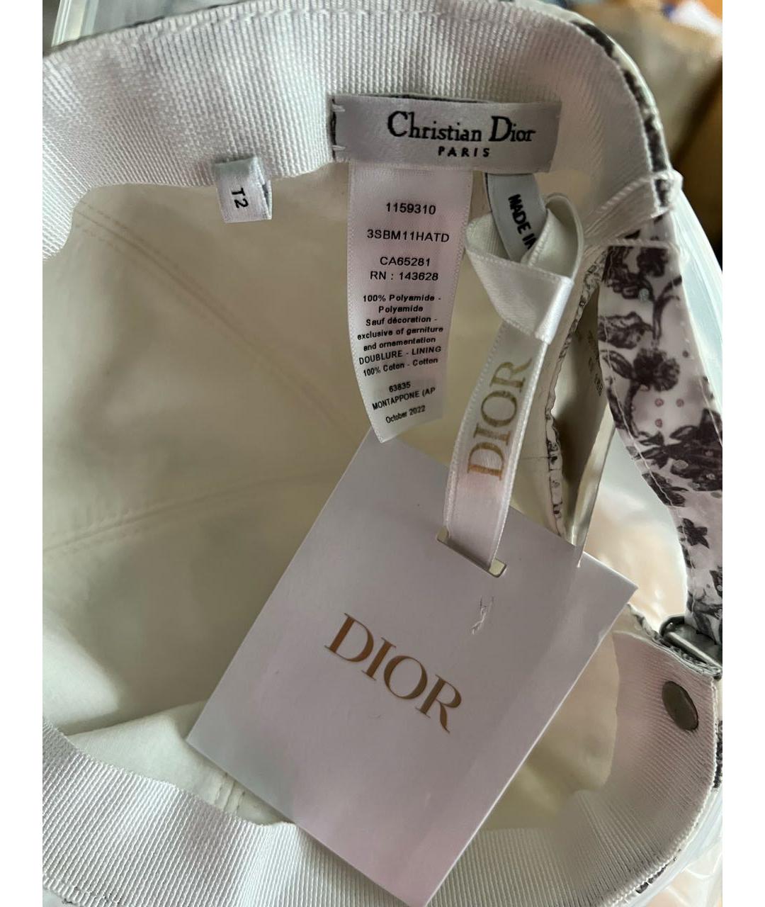 CHRISTIAN DIOR Серая хлопковая кепка, фото 7