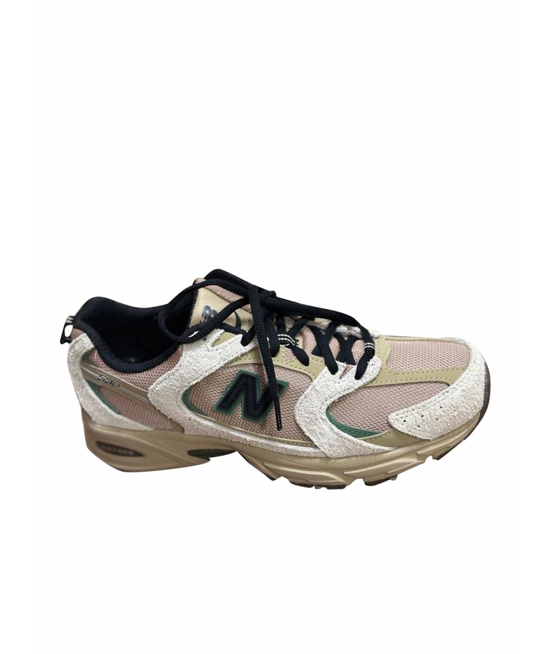 NEW BALANCE Бежевые кожаные кроссовки, фото 1