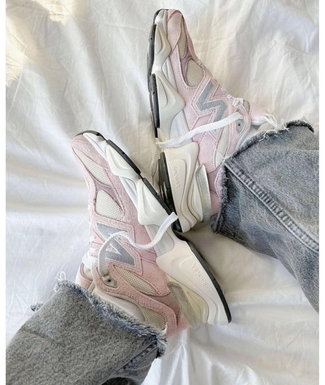 NEW BALANCE Розовые замшевые кроссовки, фото 7