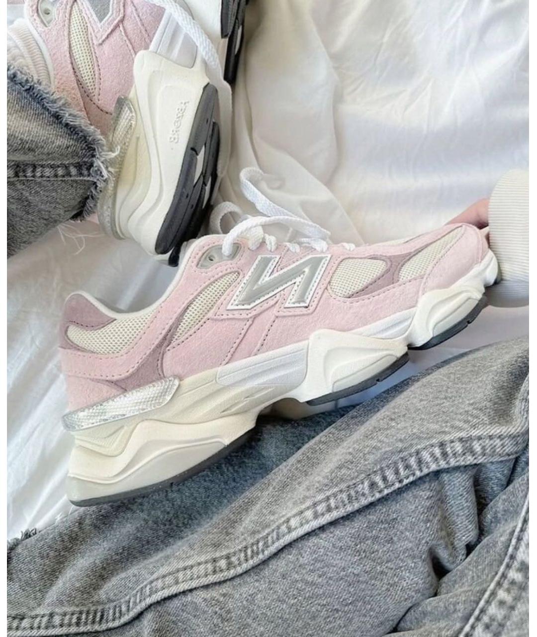 NEW BALANCE Розовые замшевые кроссовки, фото 5