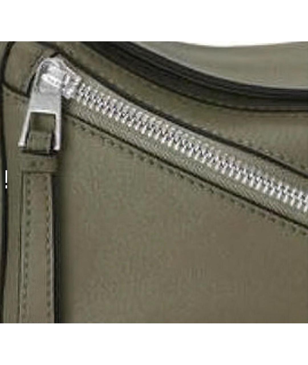 LOEWE Зеленая кожаная поясная сумка, фото 5