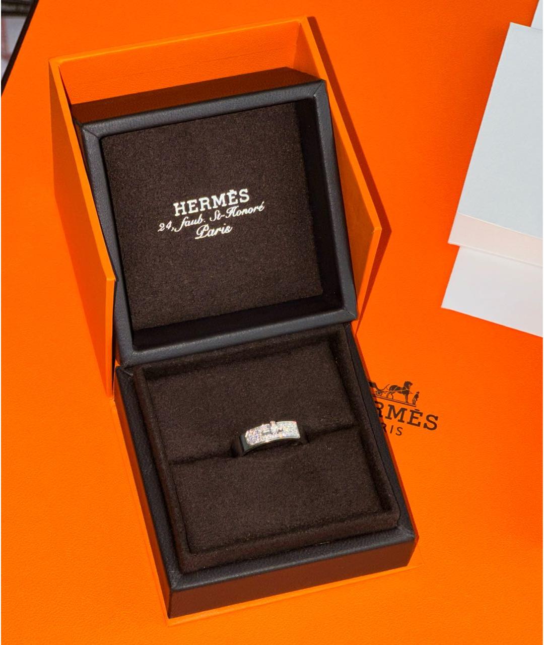 HERMES Кольцо из белого золота, фото 2