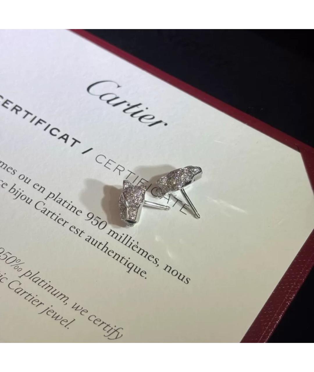 CARTIER Серьги из белого золота, фото 5