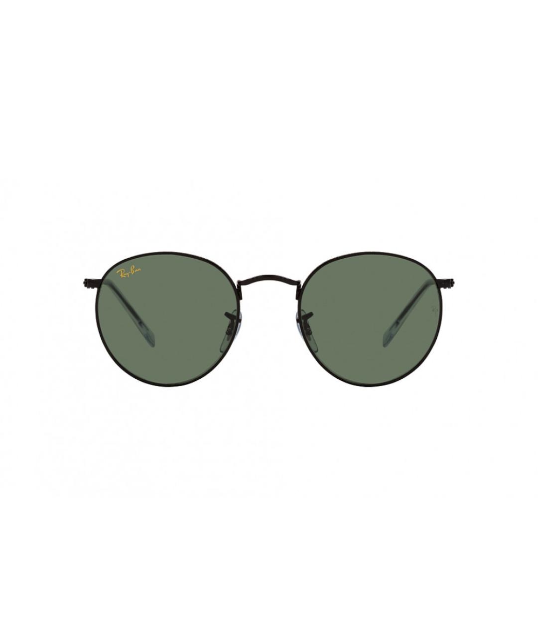 RAY BAN Черные металлические солнцезащитные очки, фото 2