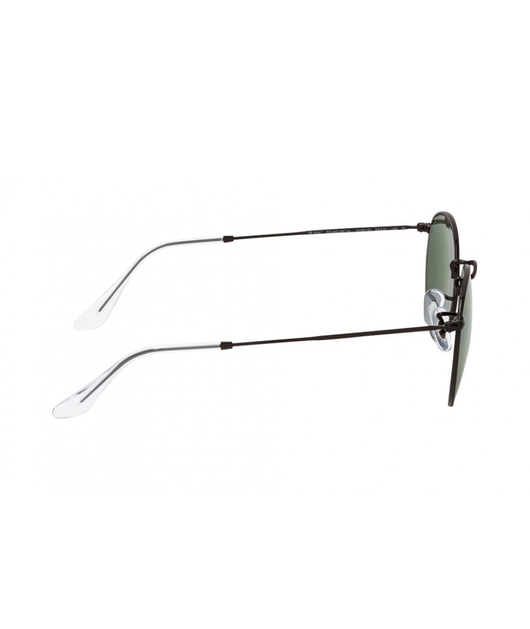 RAY BAN Черные металлические солнцезащитные очки, фото 3