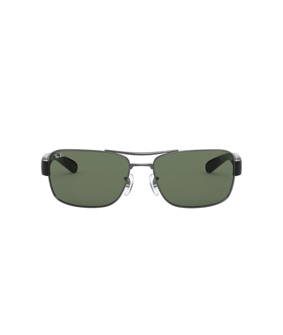 RAY BAN Серые металлические солнцезащитные очки, фото 2