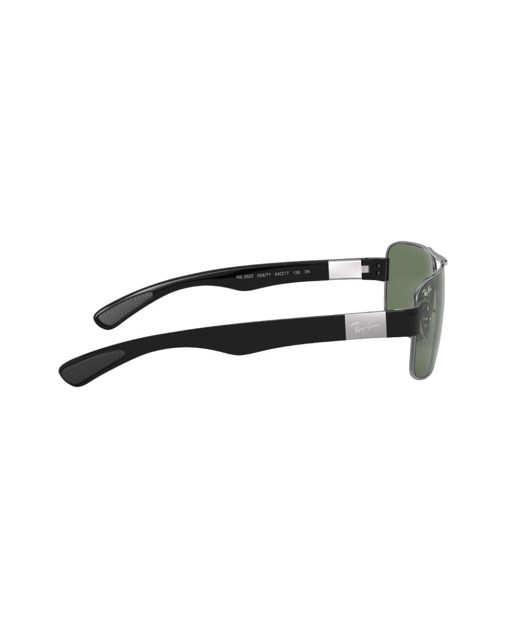 RAY BAN Серые металлические солнцезащитные очки, фото 3