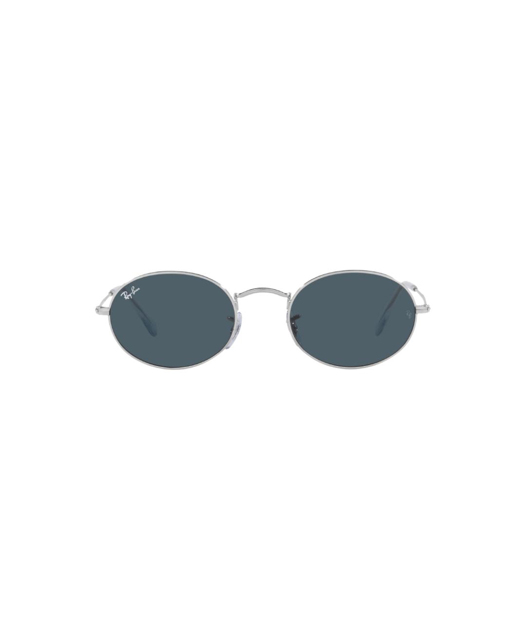 RAY BAN Серебряные металлические солнцезащитные очки, фото 2