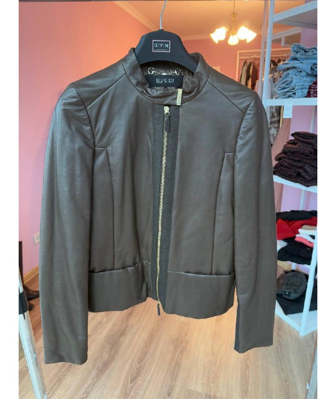 GUCCI Кожаная куртка, фото 6