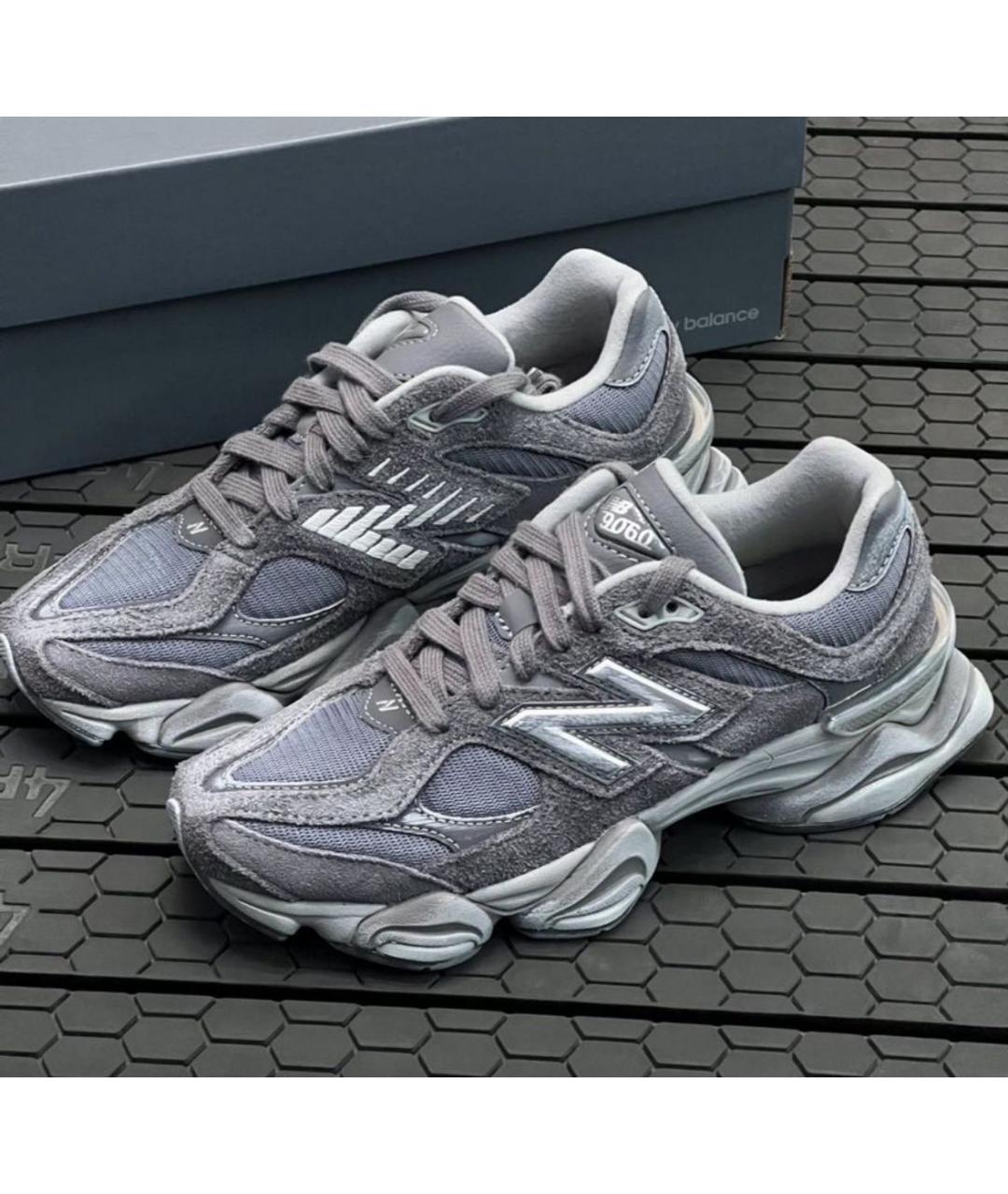 NEW BALANCE Антрацитовые замшевые кроссовки, фото 5