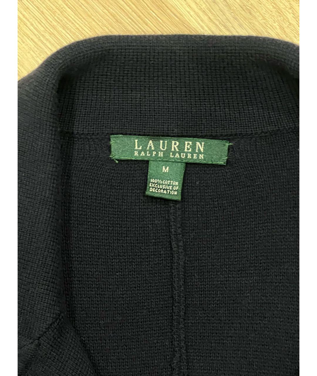 RALPH LAUREN Темно-синий хлопковый жакет/пиджак, фото 3