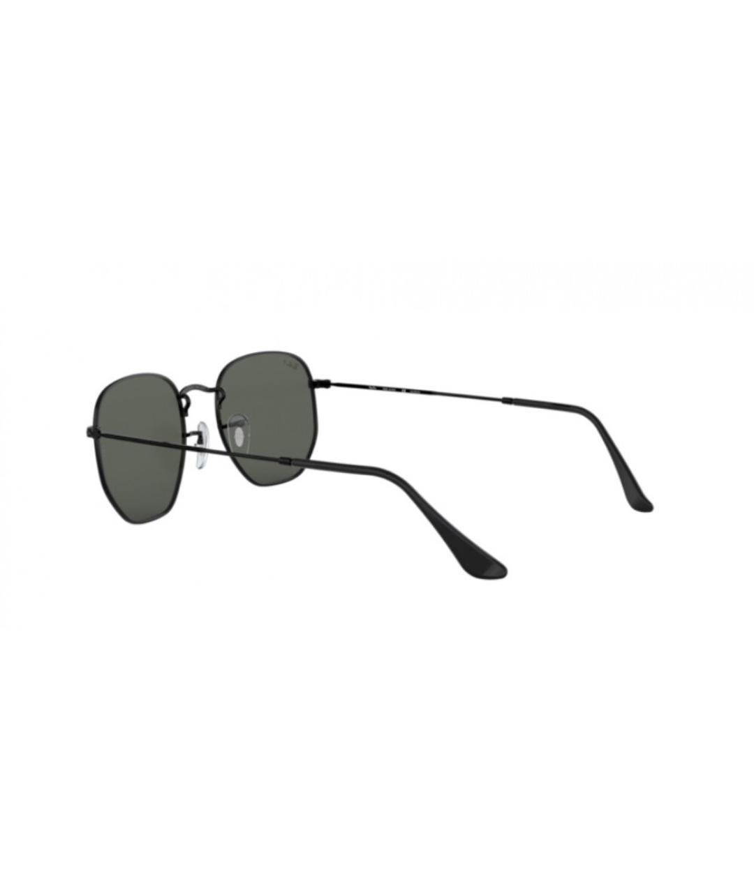 RAY BAN Черные металлические солнцезащитные очки, фото 5