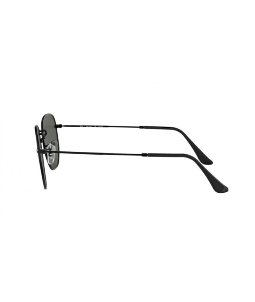 RAY BAN Черные металлические солнцезащитные очки, фото 3