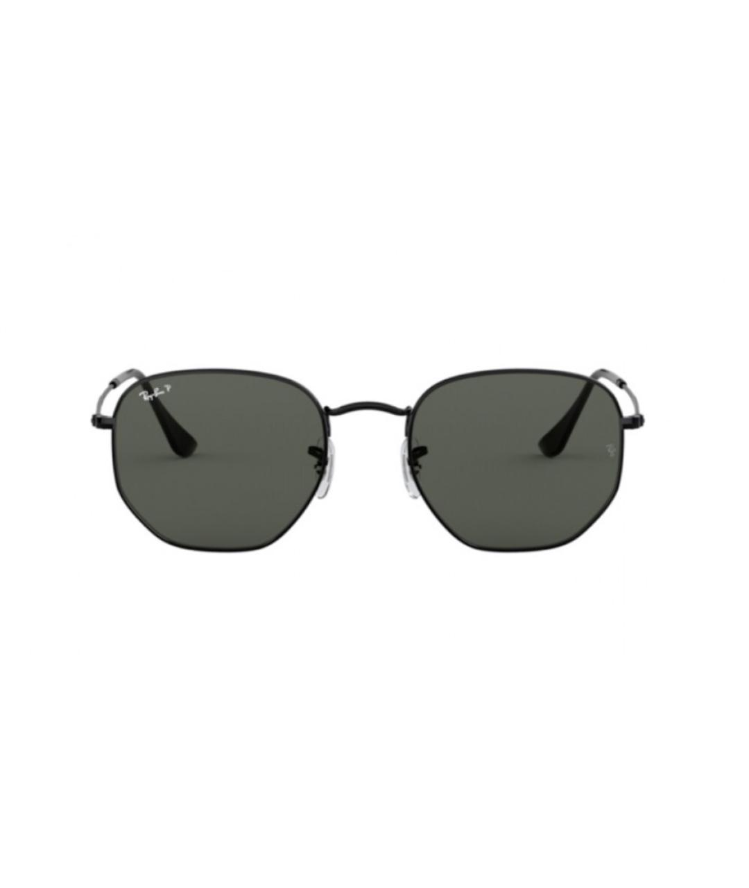 RAY BAN Черные металлические солнцезащитные очки, фото 1