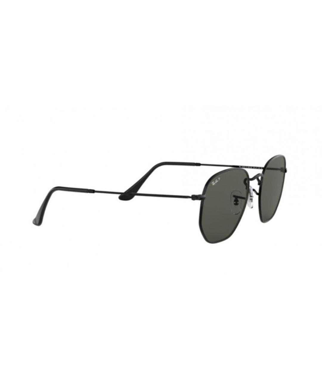RAY BAN Черные металлические солнцезащитные очки, фото 2
