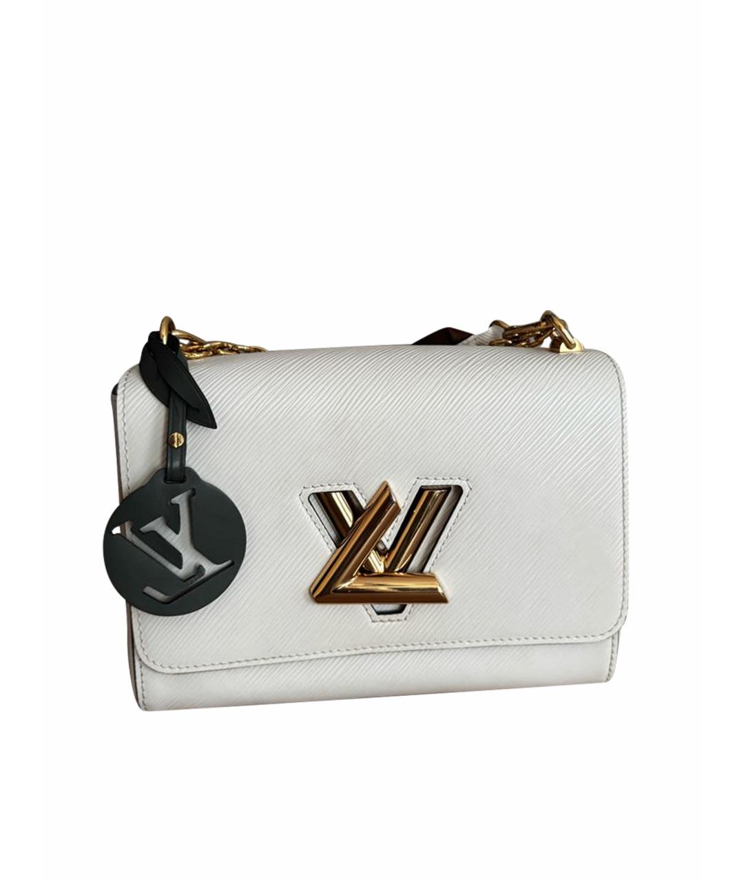 LOUIS VUITTON Белая кожаная сумка через плечо, фото 1