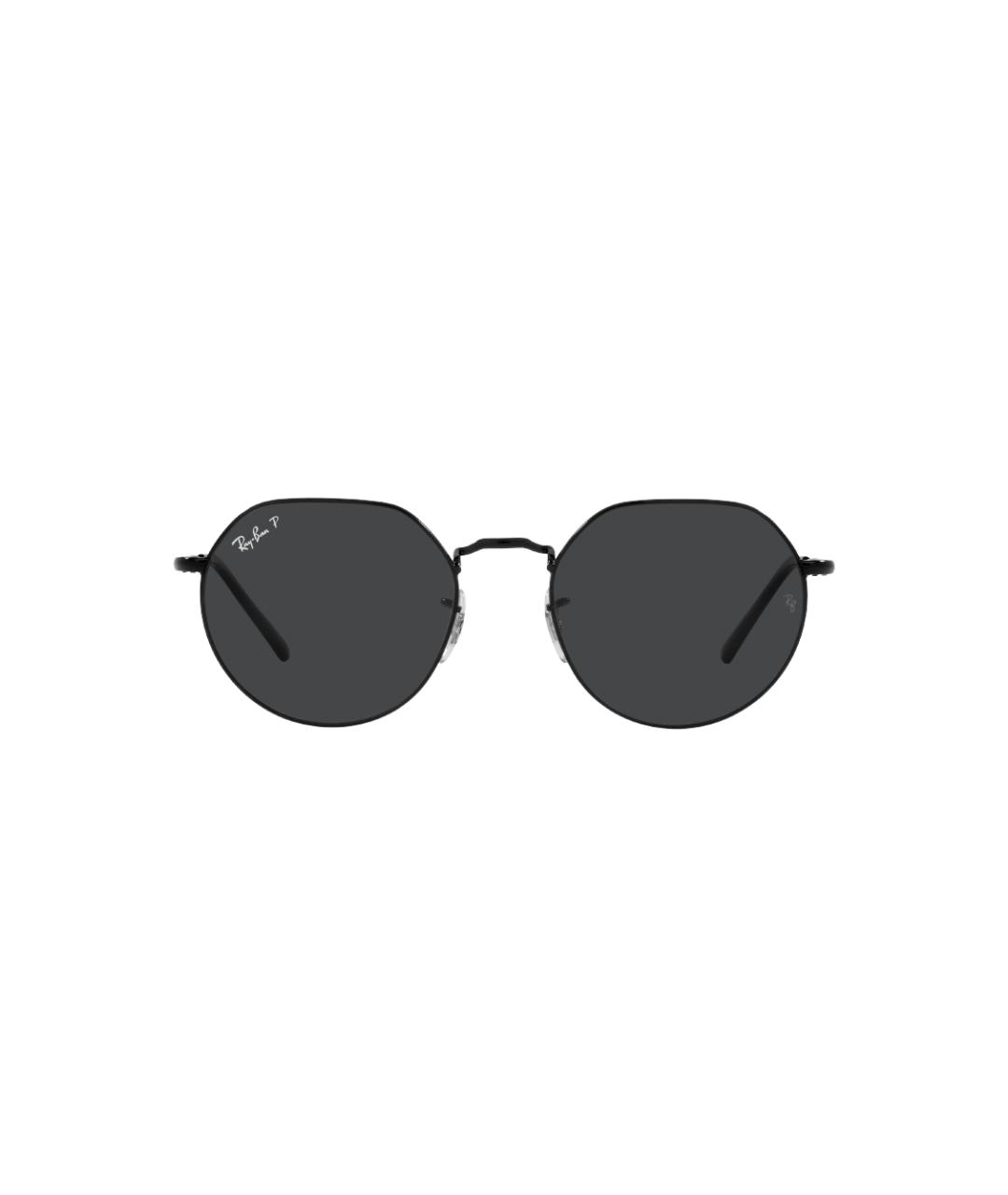 RAY BAN Черные металлические солнцезащитные очки, фото 2