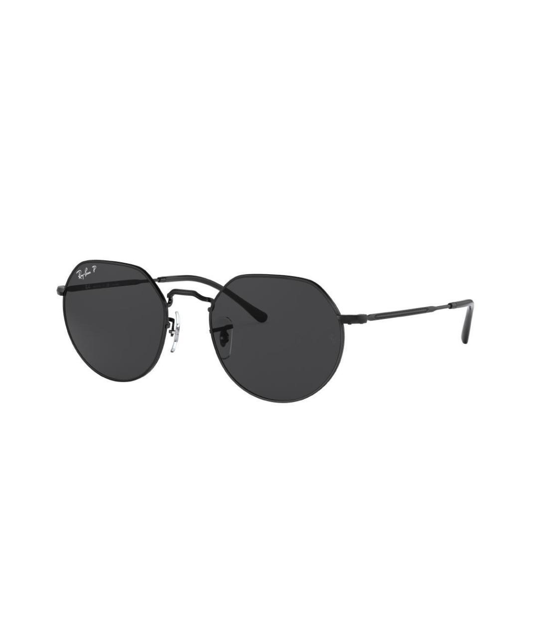 RAY BAN Черные металлические солнцезащитные очки, фото 1