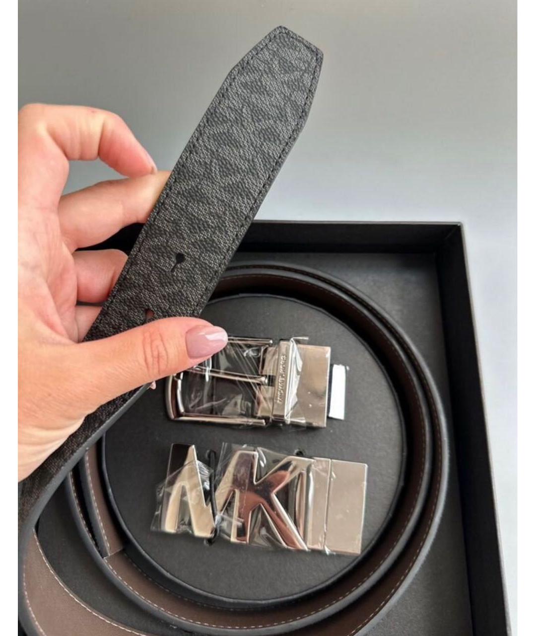 MICHAEL KORS Черный ремень, фото 4