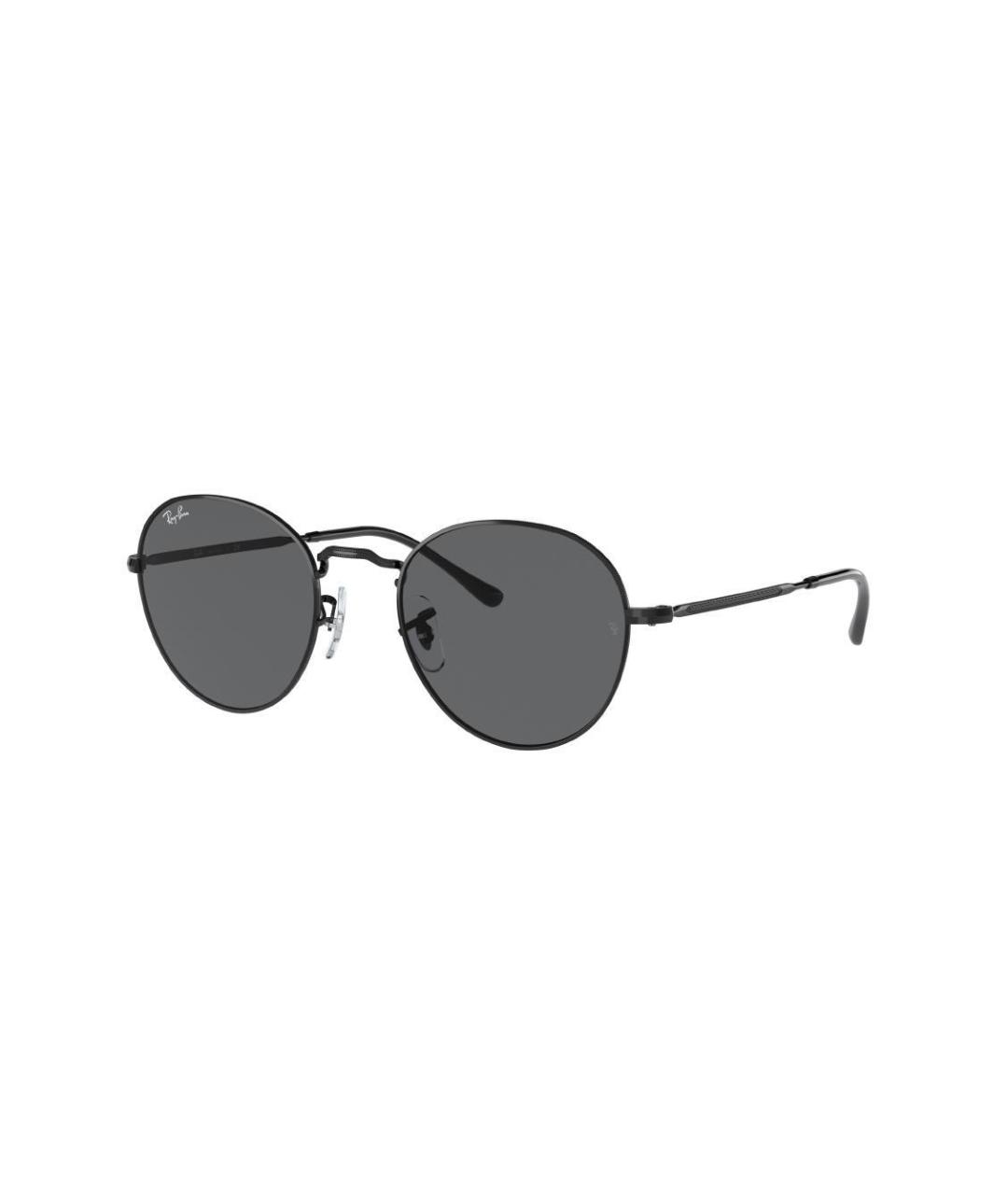 RAY BAN Черные металлические солнцезащитные очки, фото 1