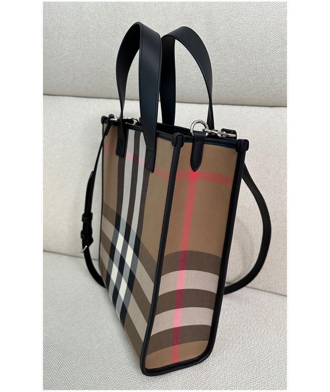 BURBERRY Коричневая сумка тоут, фото 2