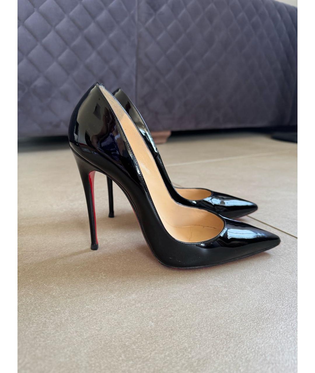 CHRISTIAN LOUBOUTIN Черные туфли из лакированной кожи, фото 9