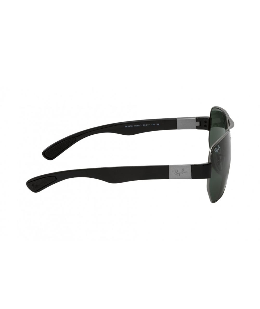 RAY BAN Серые металлические солнцезащитные очки, фото 3