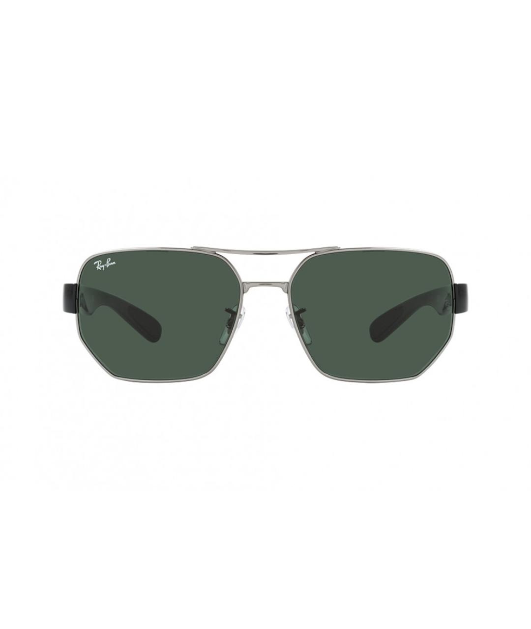 RAY BAN Серые металлические солнцезащитные очки, фото 2