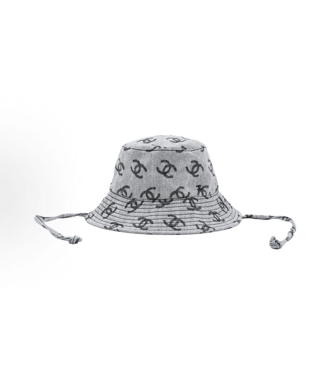 CHANEL Серая хлопковая панама, фото 4