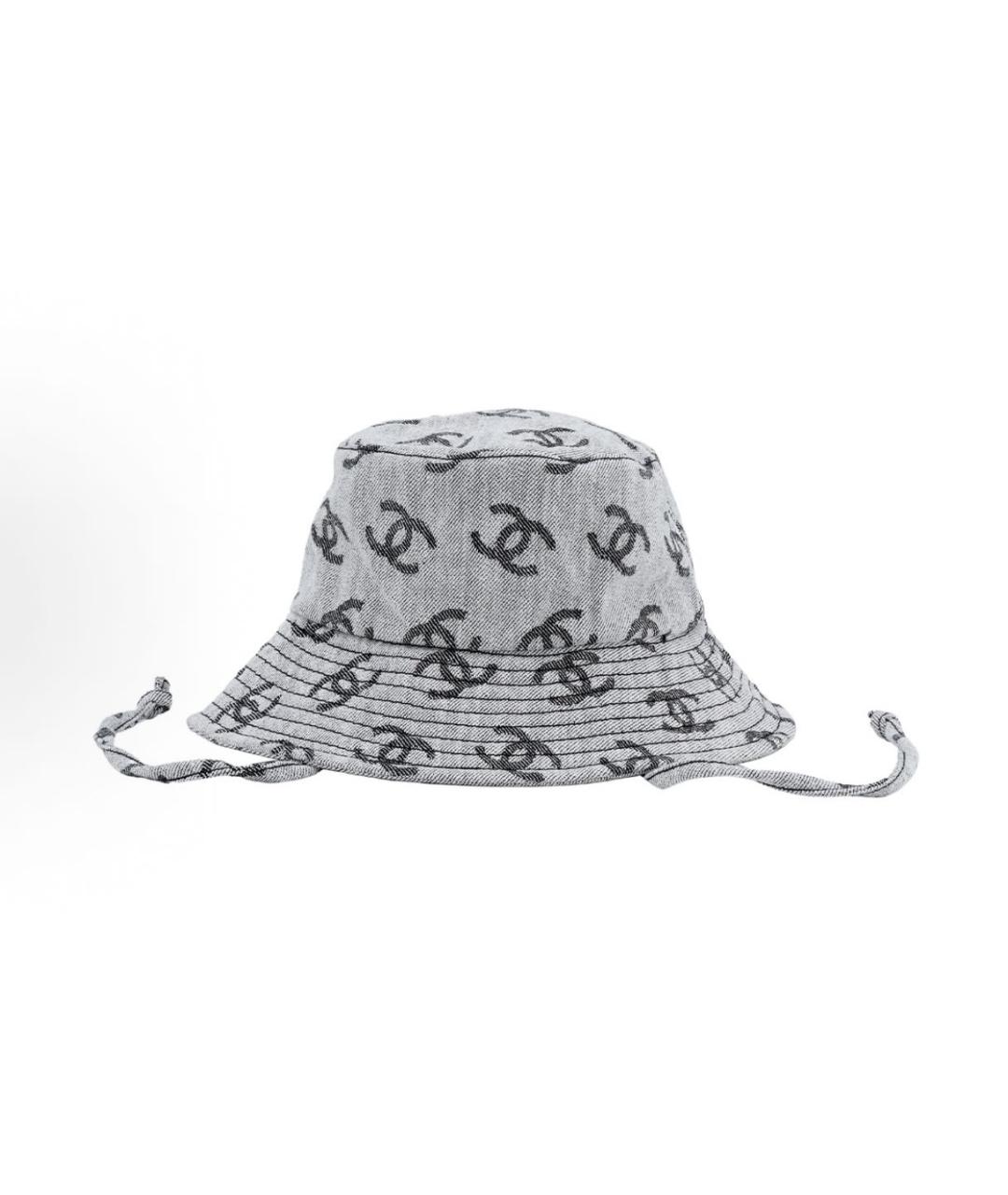 CHANEL Серая хлопковая панама, фото 3