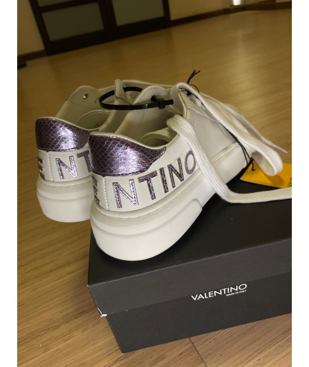 VALENTINO Белые кожаные кеды, фото 4