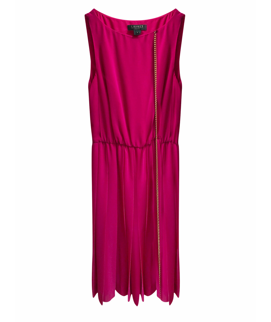 RALPH LAUREN COLLECTION Розовое шелковое коктейльное платье, фото 1