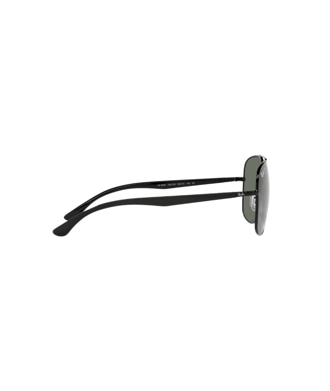 RAY BAN Черные металлические солнцезащитные очки, фото 3