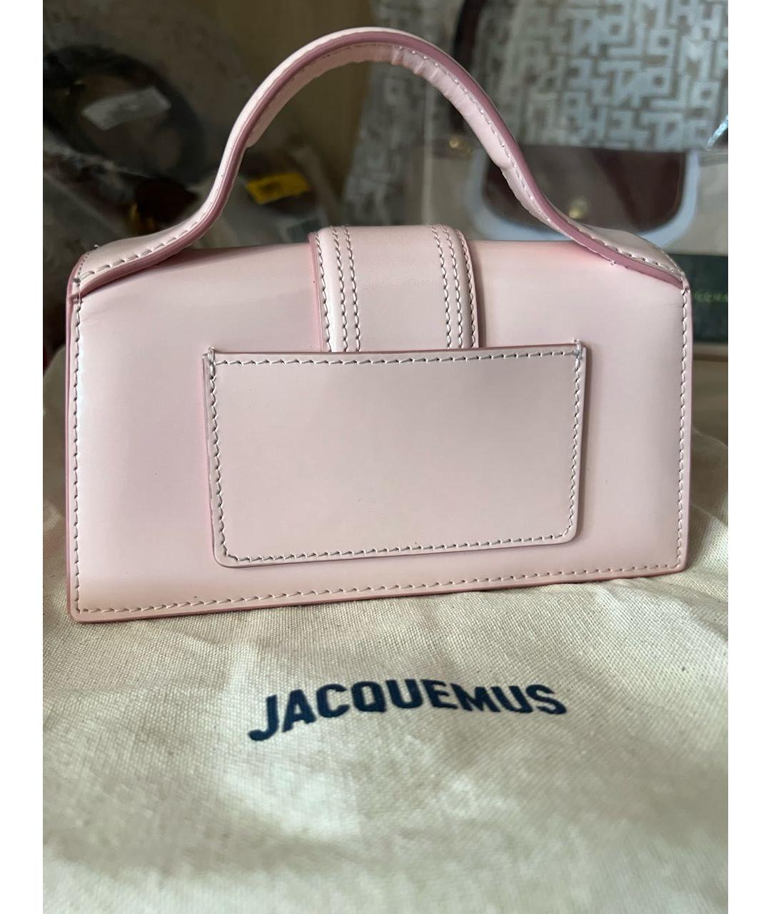 JACQUEMUS Розовая сумка с короткими ручками, фото 2